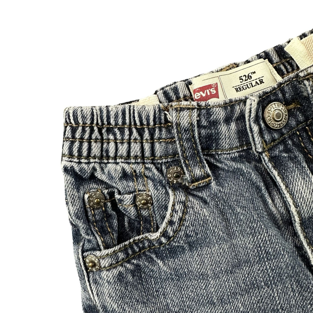 Levi's 526 Baby Jeans 18M - 526 waistband tag and adjustable waist detail