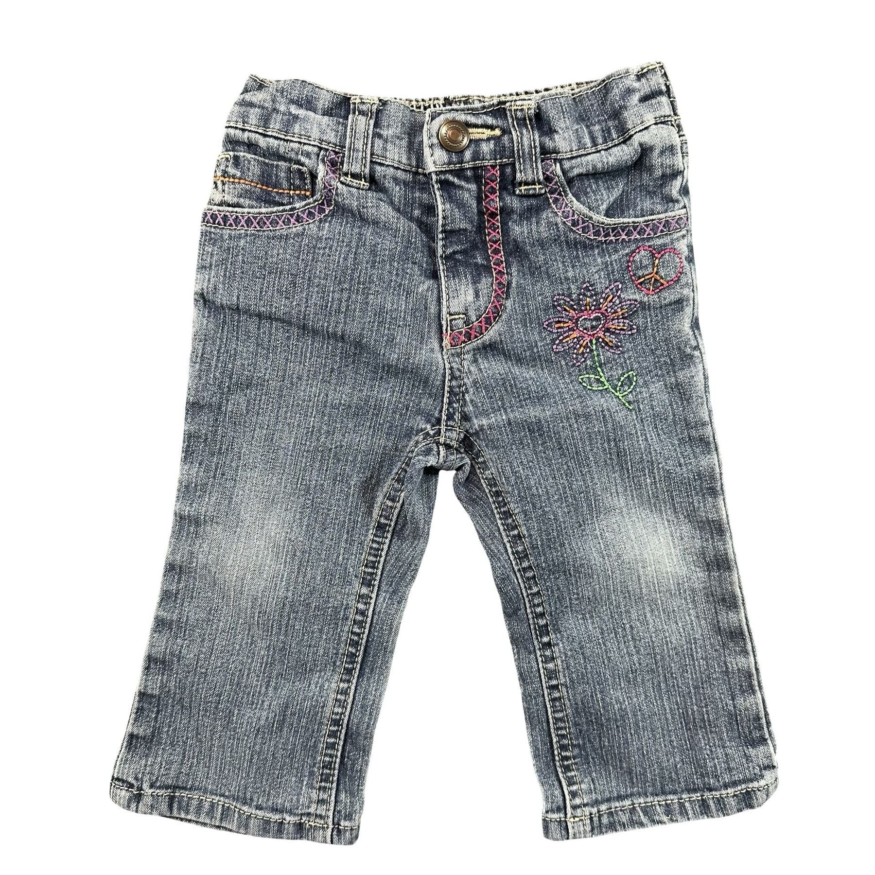 Xhilaration Embroidered Baby Jeans 12M - photo 1