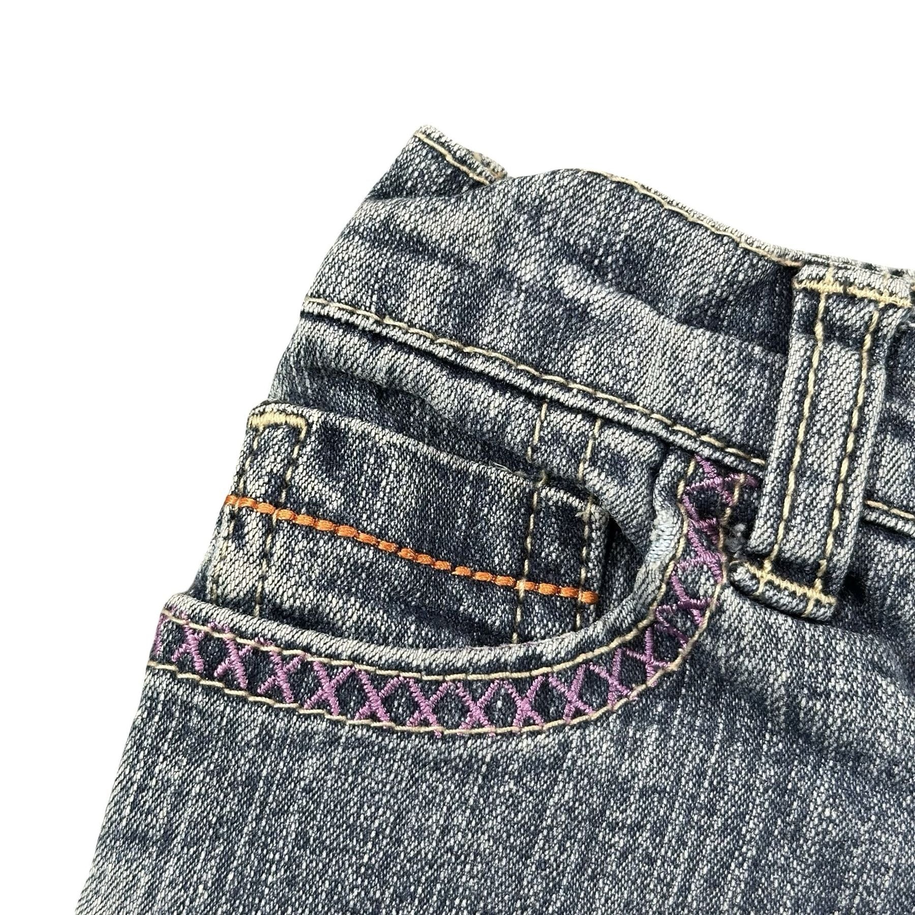 Xhilaration Embroidered Baby Jeans 12M - pocket embroidery detail