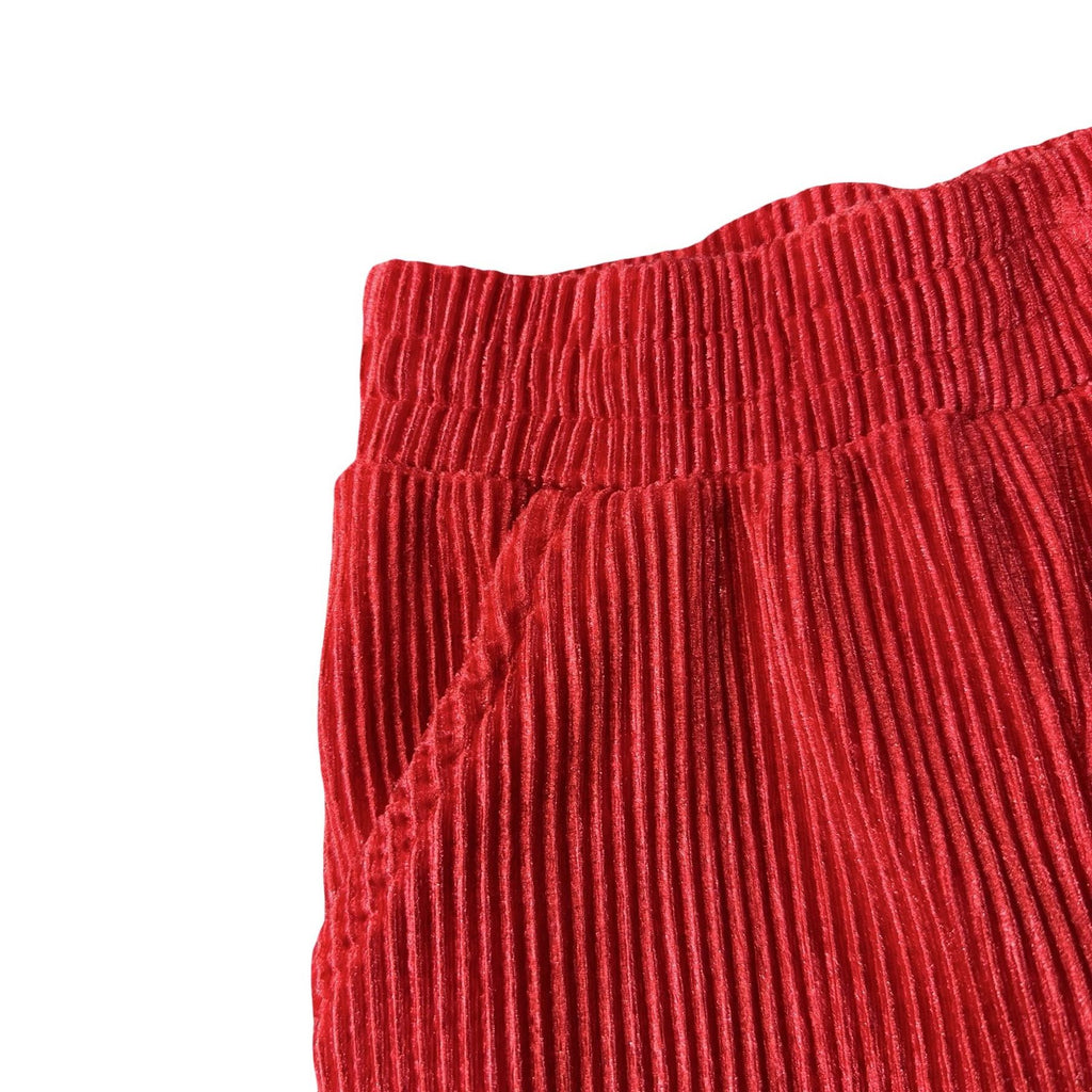 Wonder Nation Red Corduroy Pants 3T - pocket and wale detail