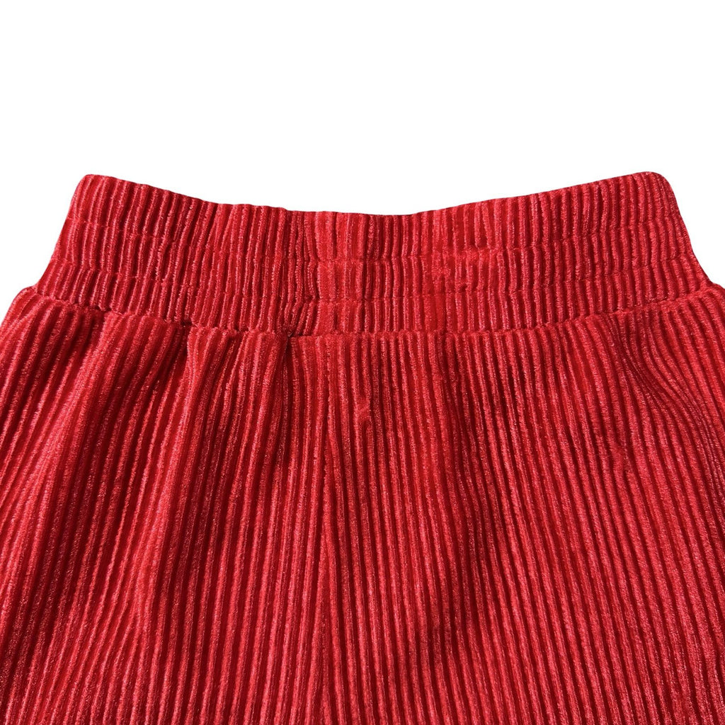Wonder Nation Red Corduroy Pants 3T - elastic waistband detail