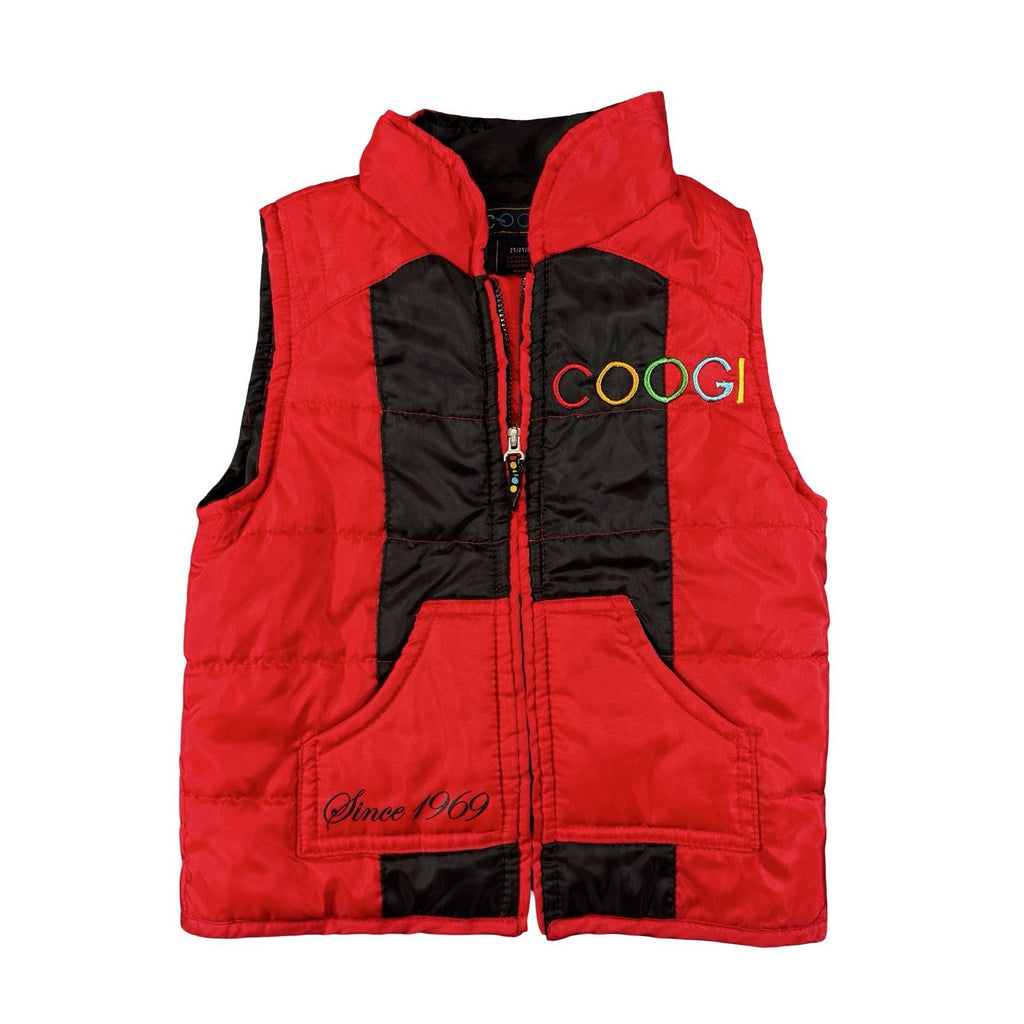 COOGI Red Black Puffer Vest 2T - photo 1