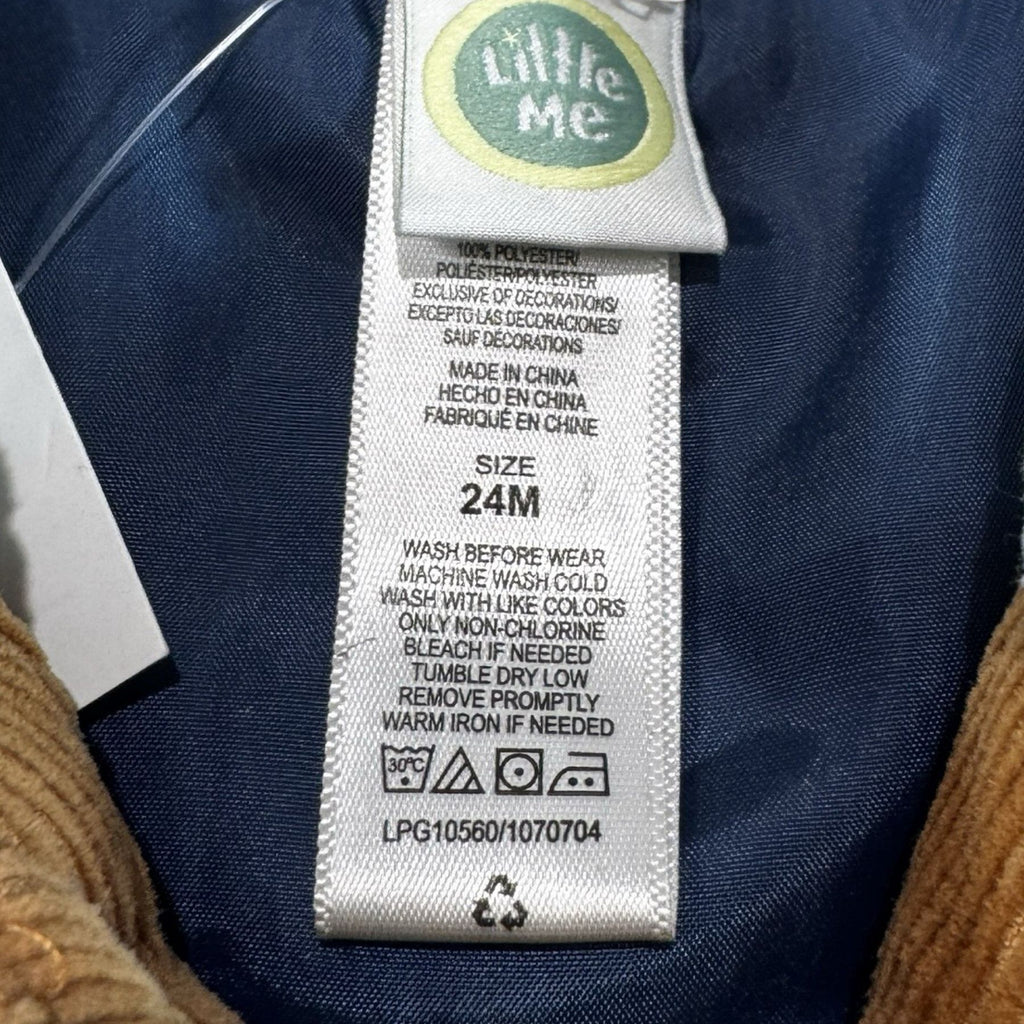 Little Me Tan Corduroy Sherpa Jacket 24M - Little Me size tag 24M