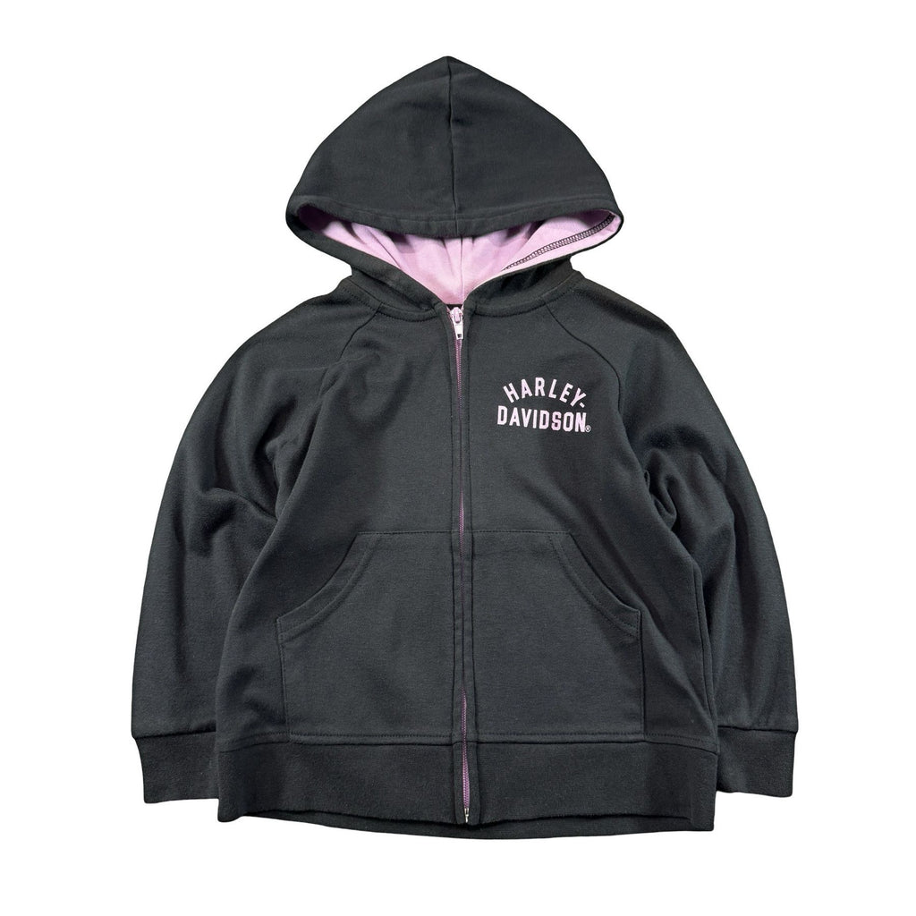 Harley-Davidson Black Pink Zip Hoodie 4/5 - photo 1