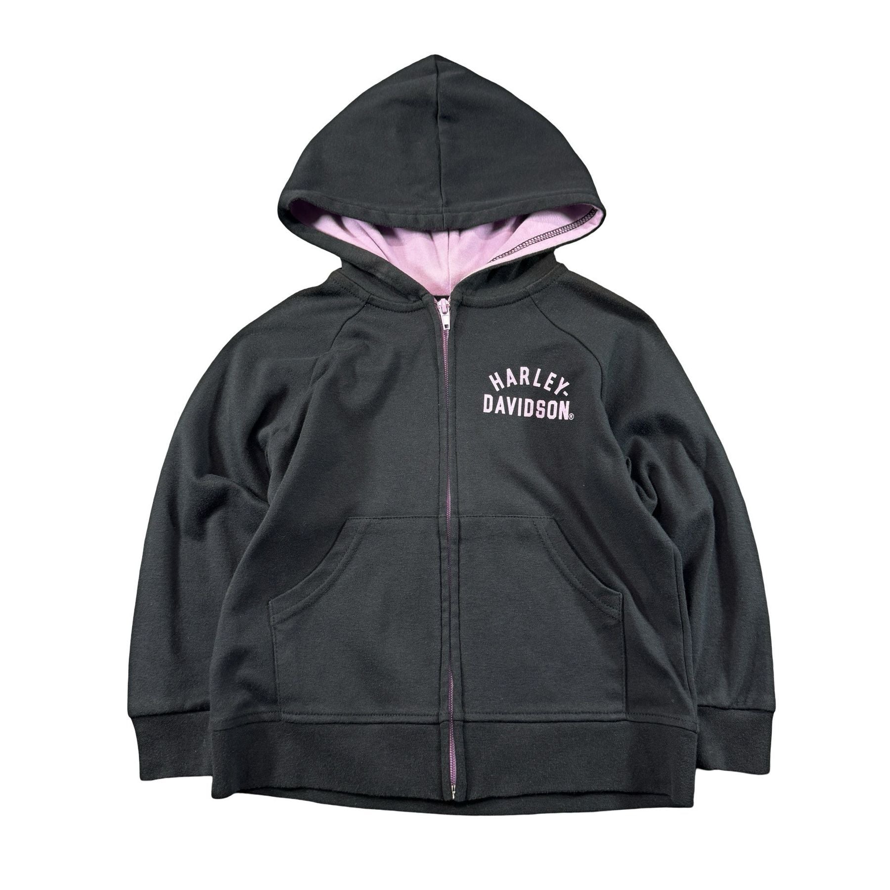 Harley-Davidson Black Pink Zip Hoodie 4/5 - photo 1