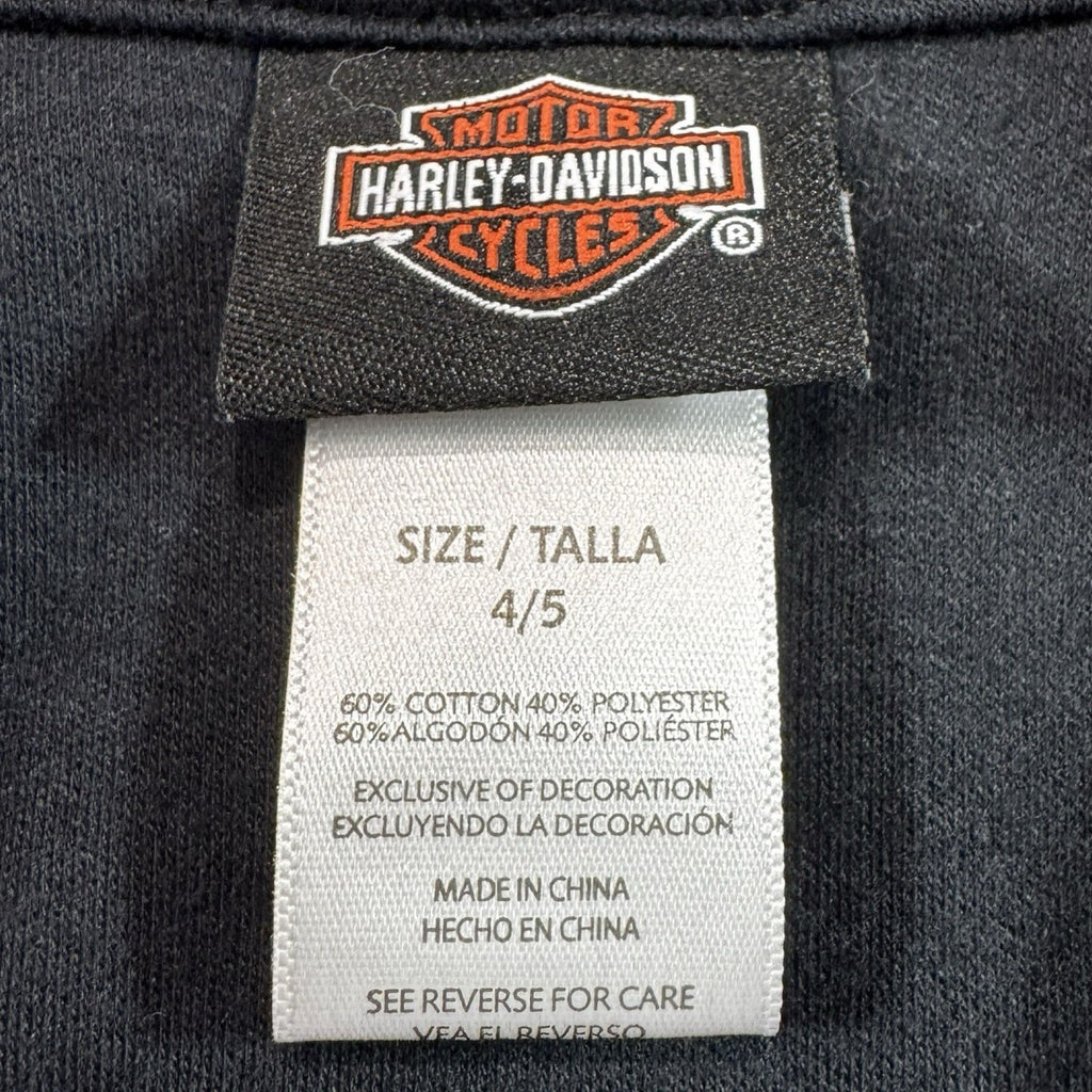 Harley-Davidson Black Pink Zip Hoodie 4/5 - Harley-Davidson size tag 4/5