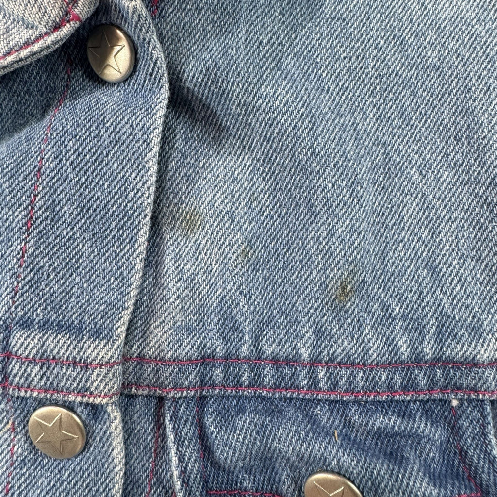Kiks Denim Jacket Baby 12M - star embossed snap detail