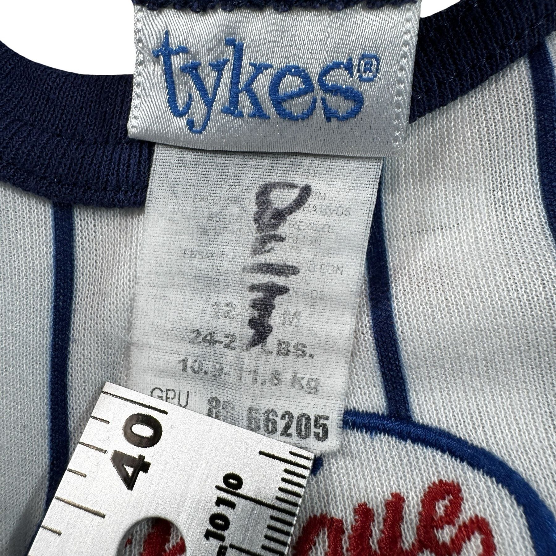 Vintage Tykes Baseball Romper 24M - Tykes size tag 24-28 lbs