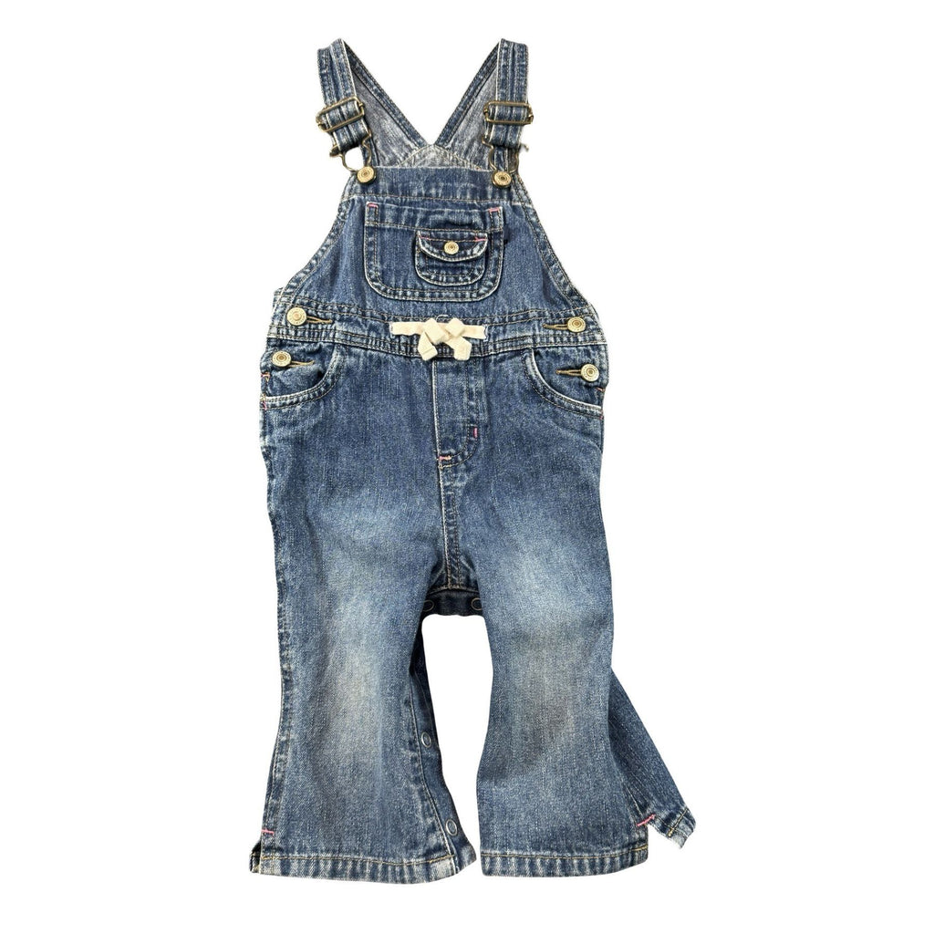 Old Navy Baby Denim Overalls 6-12M - photo 1