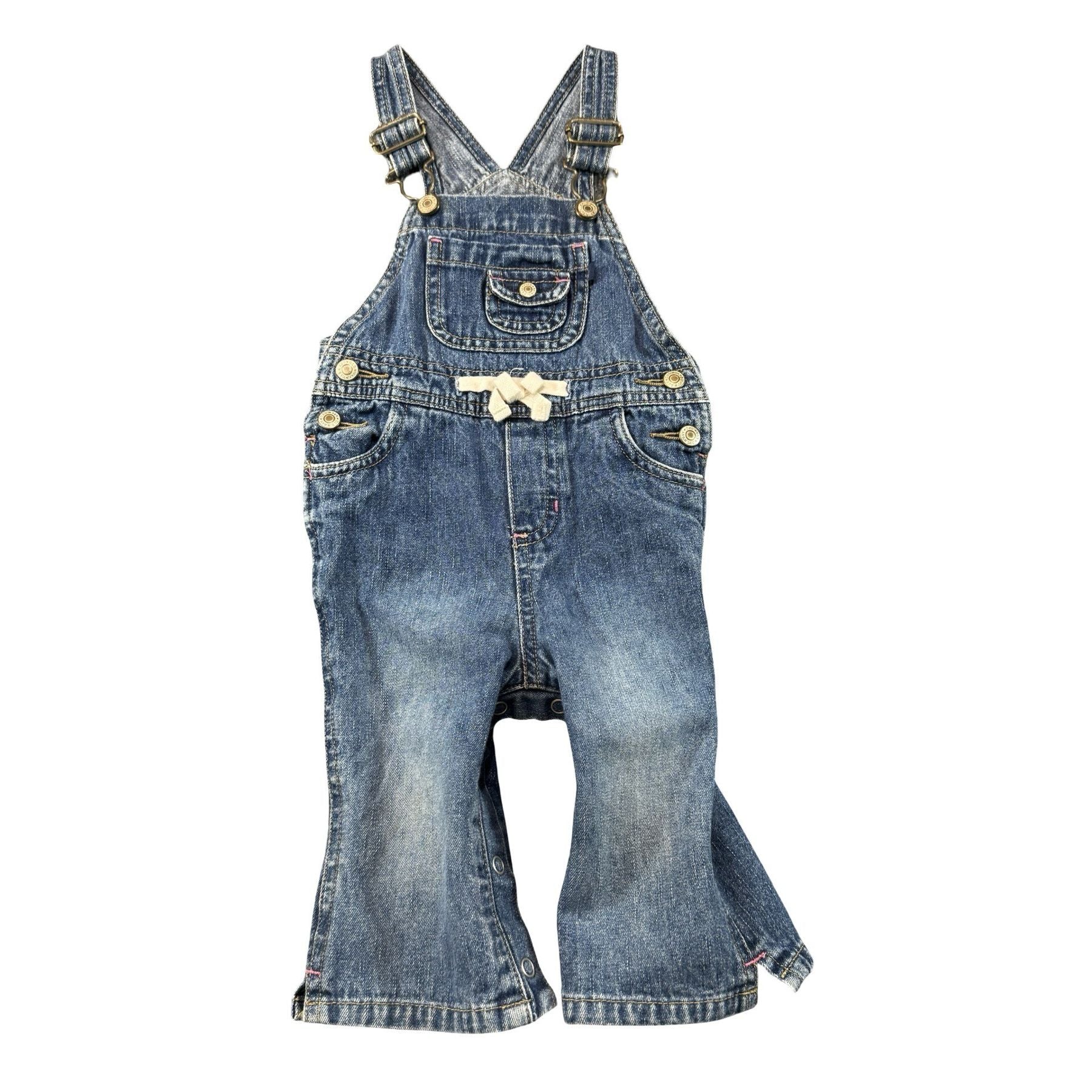 Old Navy Baby Denim Overalls 6-12M - photo 1