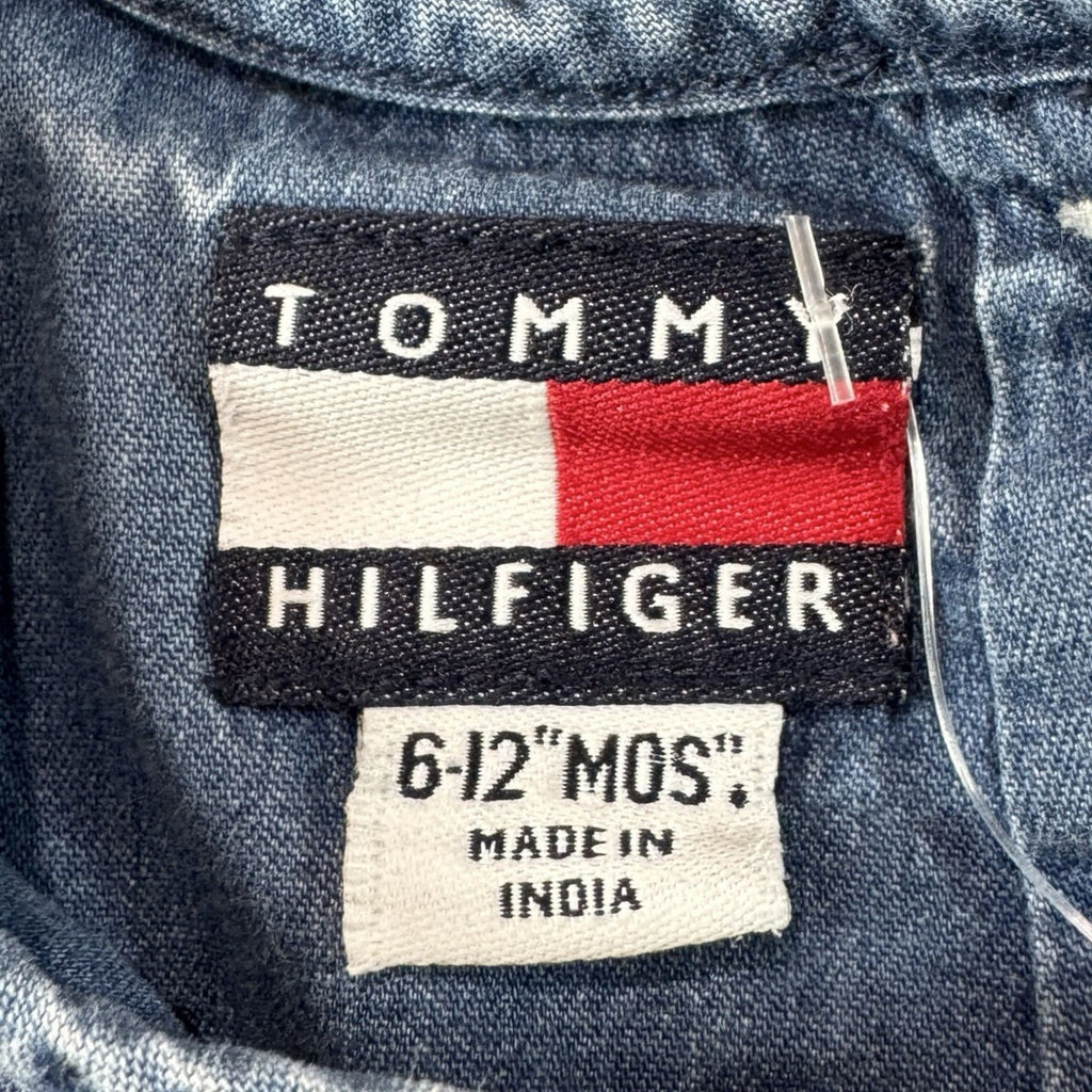 Tommy Hilfiger Chambray Baby Dress 6-12M - Tommy Hilfiger size tag 6-12 mos