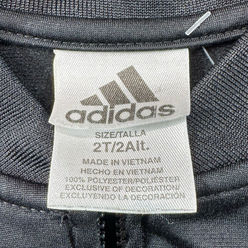 adidas Black Track Jacket Toddler 2T - adidas size tag 2T