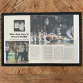 Framed vintage Sports Illustrated NBA double page magazine spread