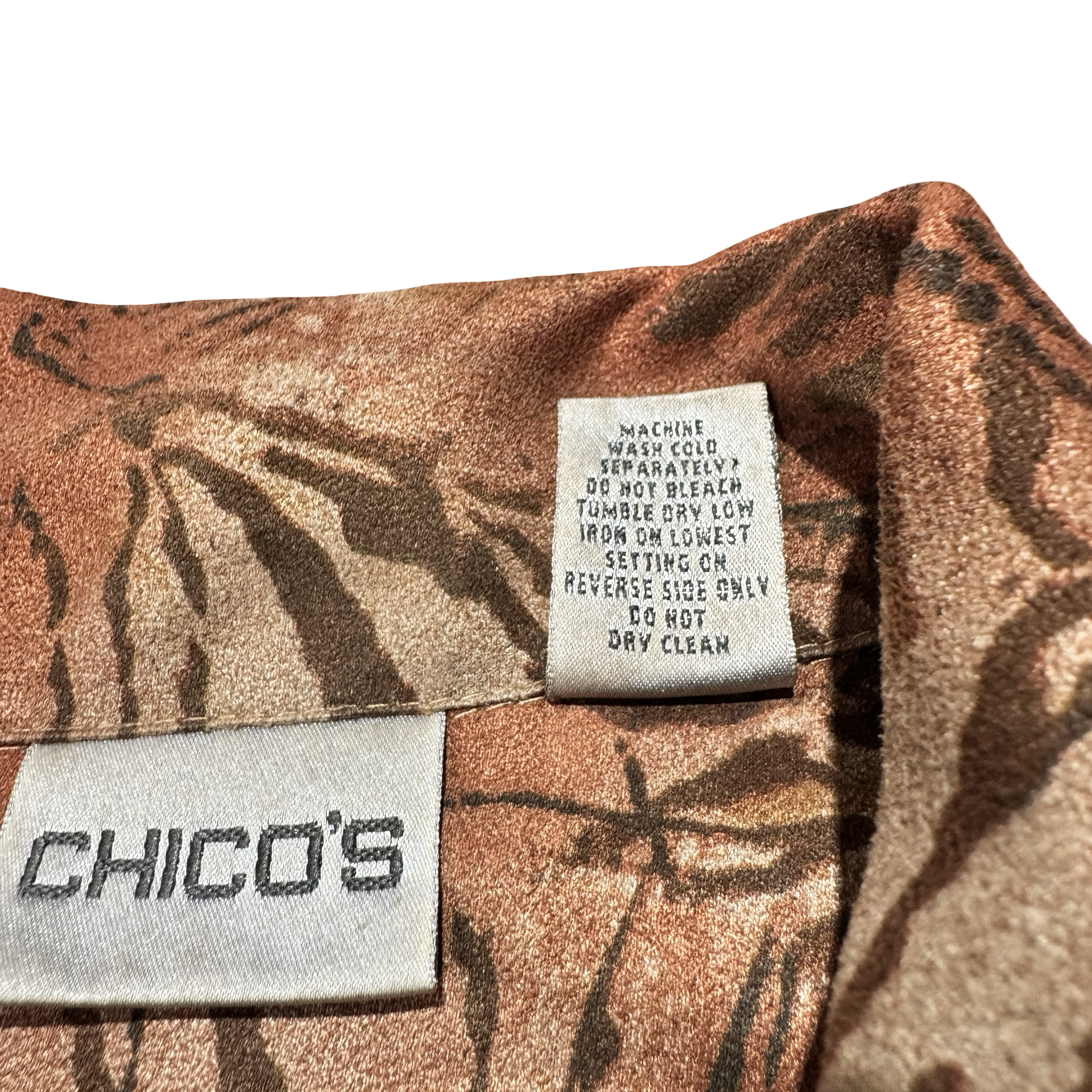 Chico's care instructions tag