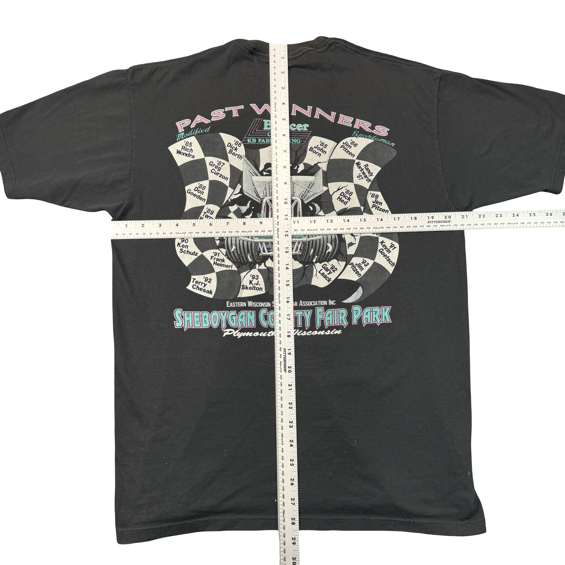 Vintage 1994 Etchie Biertzer Memorial Sprint Car Tee WSCA Made in USA Mens L