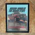 Nissan Handles The Rough Stuff 4x4 Pickup Truck Framed Vintage Magazine Ad