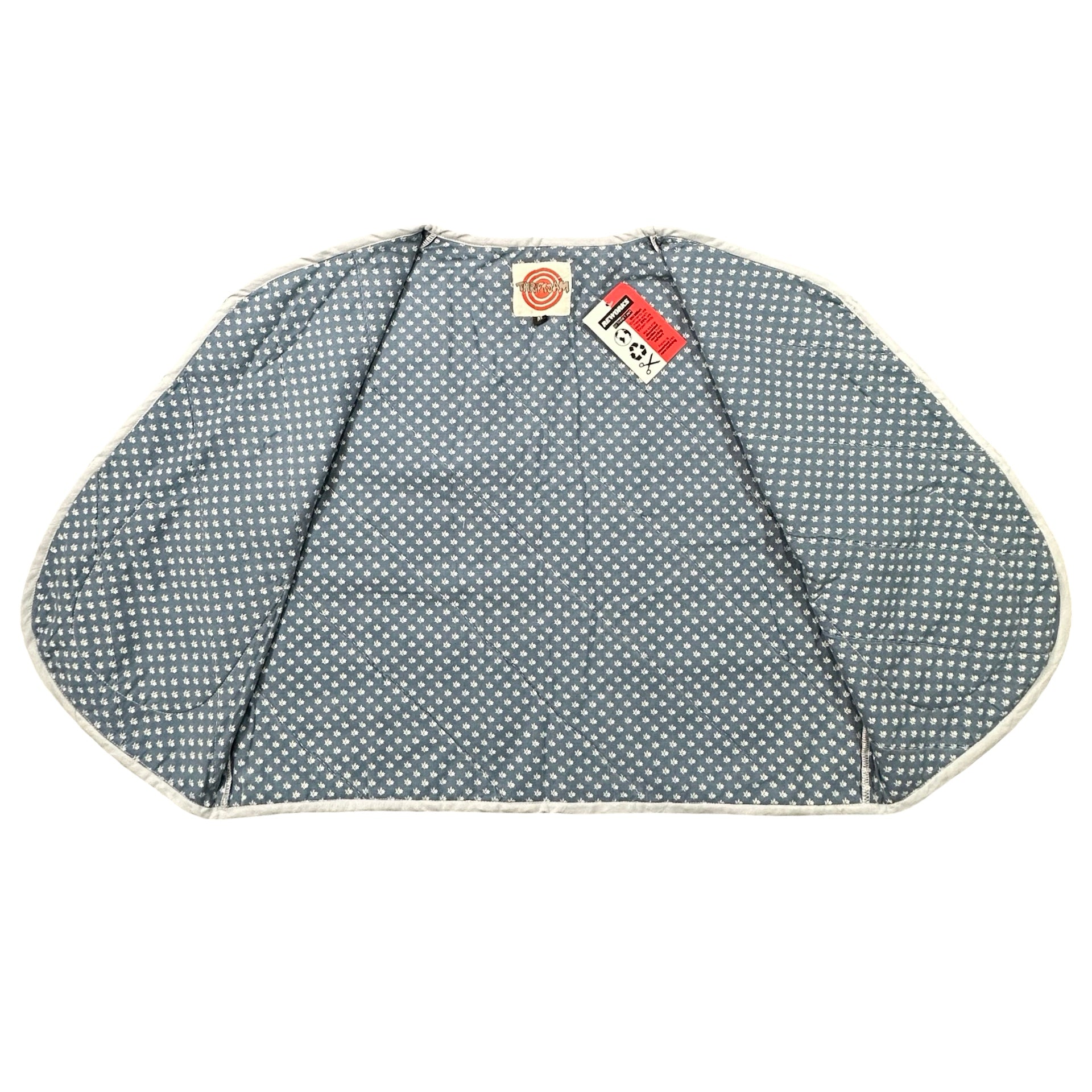 Homespun Plaid M quilted vest rework - lining