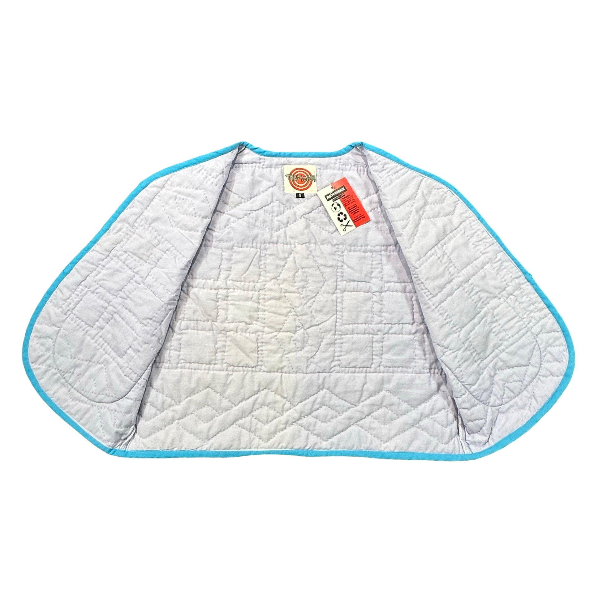 Lavender Nine Patch S quilted vest rework - lining