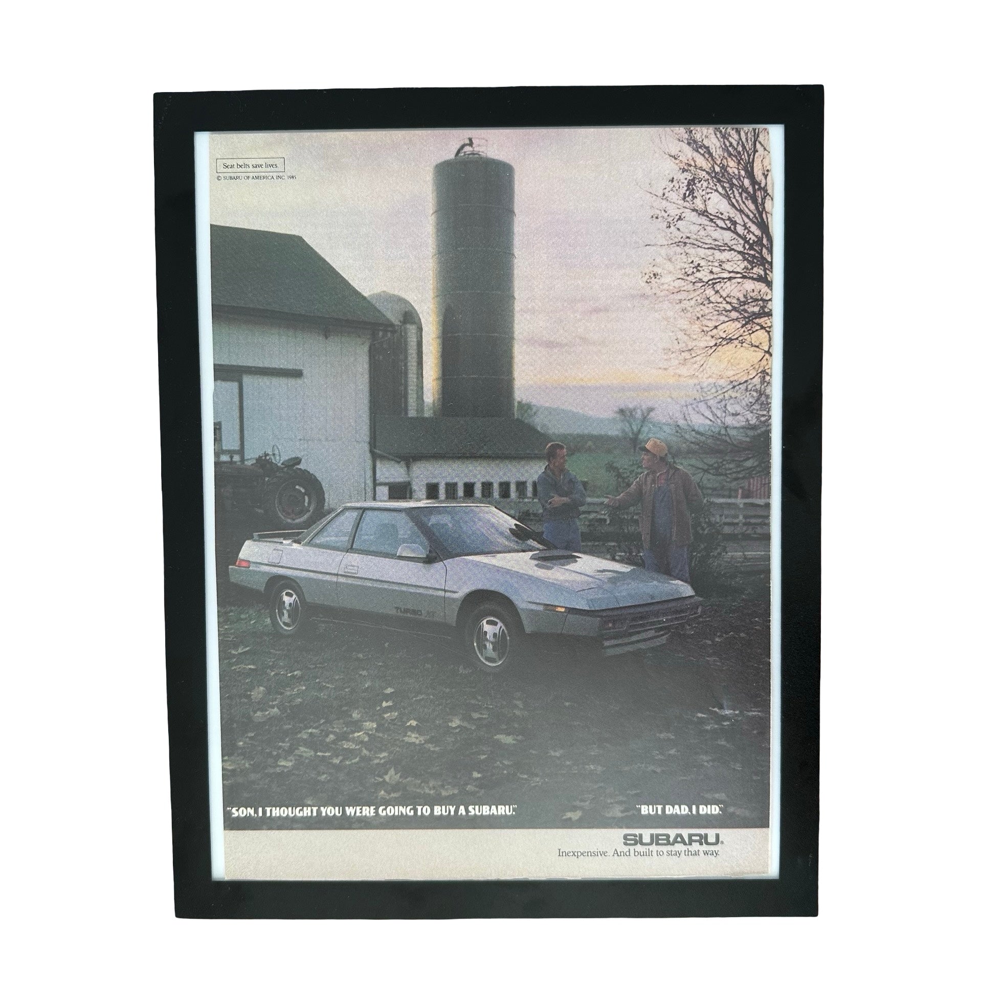 Son I Thought You Were Going To Buy A Subaru Framed Vintage Magazine Ad