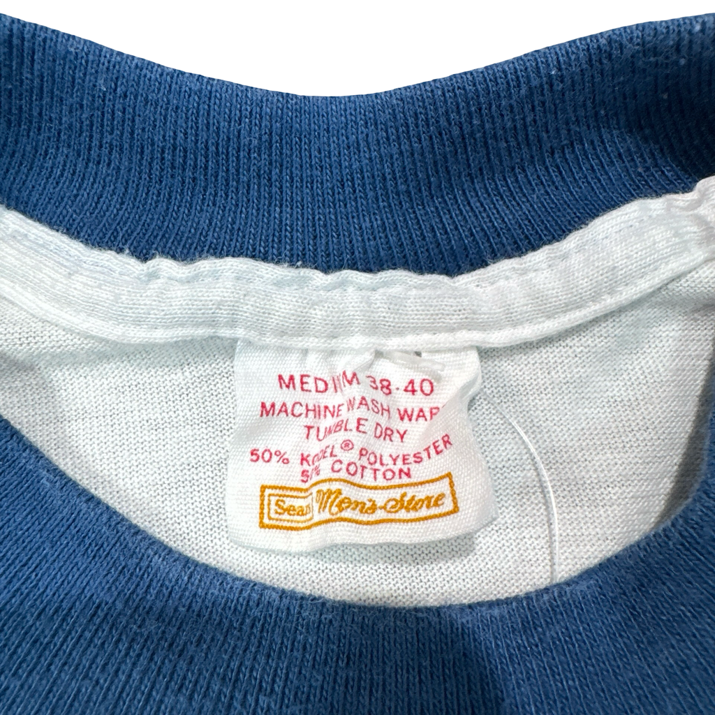 Vintage 70s I'm His Because He Deserves The Finest Roach Ringer Tee Sears Mens M