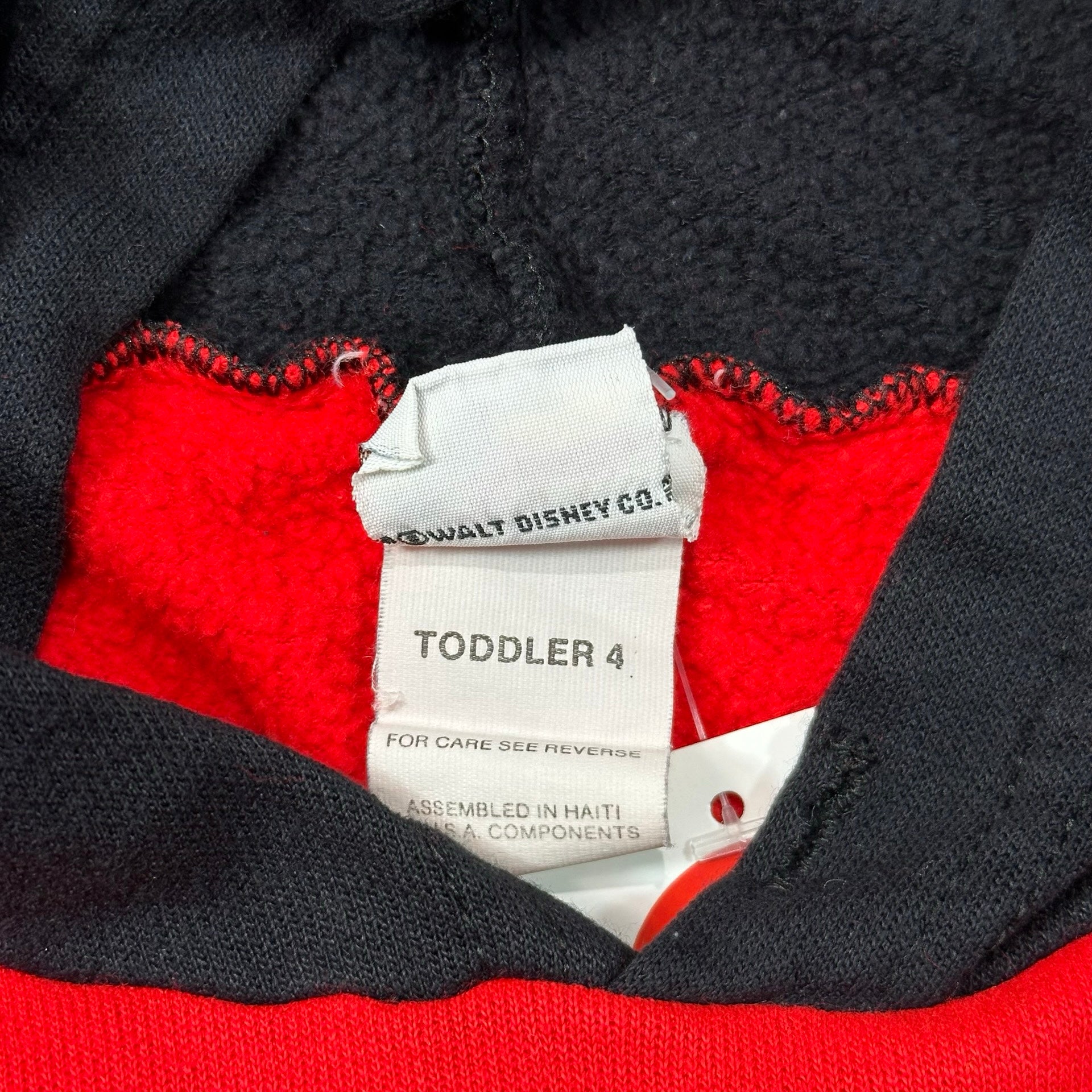 Vintage Disney Jogtogs Mickey Mouse Block M Sweatshirt Red Toddler 4