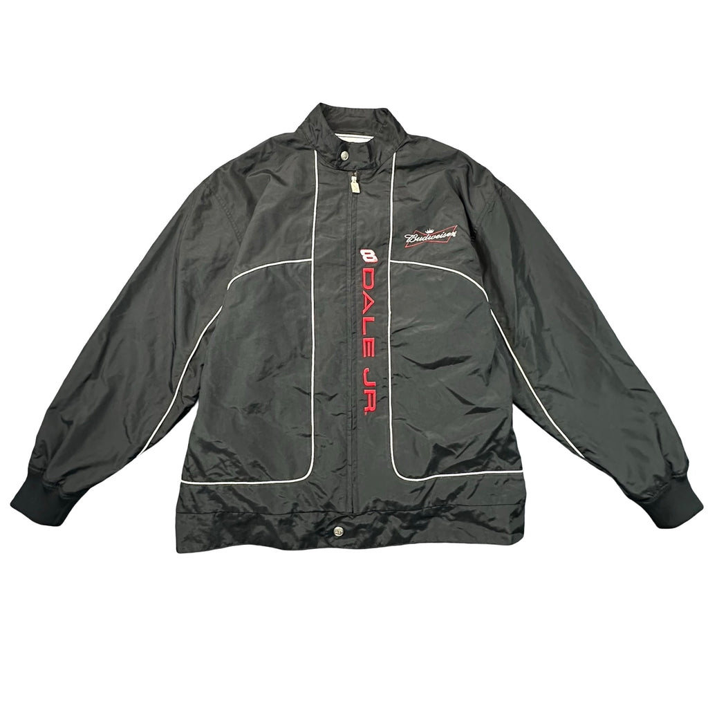 Chase Authentics Dale Jr 8 Budweiser NASCAR Racing Jacket Black Mens XL