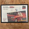Framed vintage Chevrolet Turbo Sprint double page magazine ad