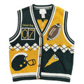 Vintage Christopher & Banks Green Bay Packers Embroidered Knit Sweater Vest Womens M