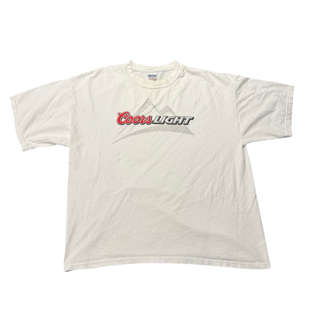 Coors Light white graphic tee front