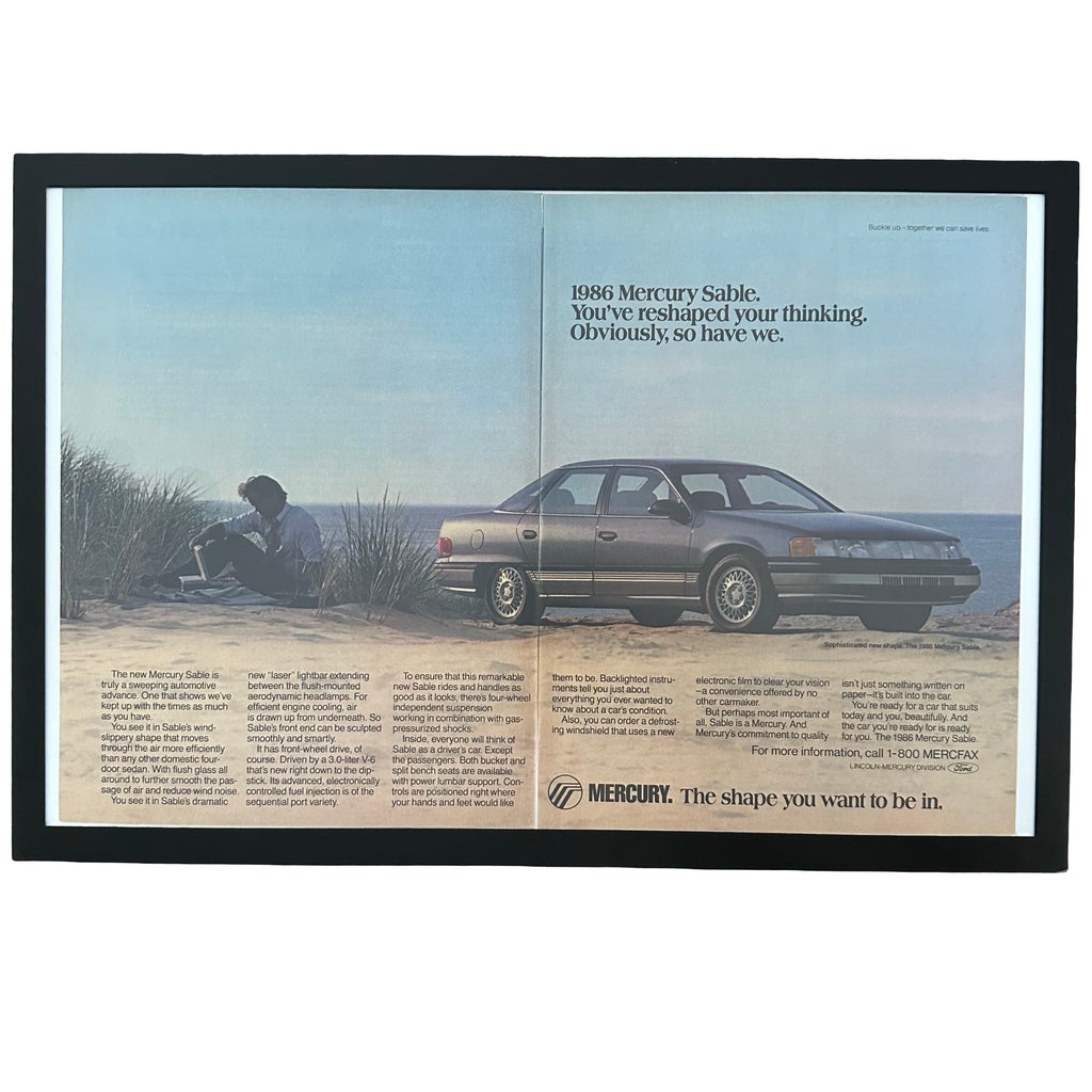 Framed vintage Sports Illustrated contents page with Tony Dorsett double page spread on white background