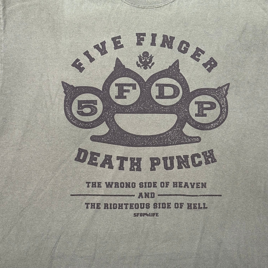 5FDP brass knuckle logo print detail