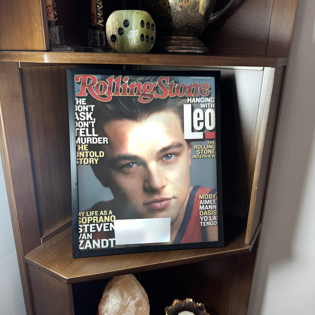 Vintage Leonardo DiCaprio Rolling Stone Cover 10x12 Framed Magazine Print