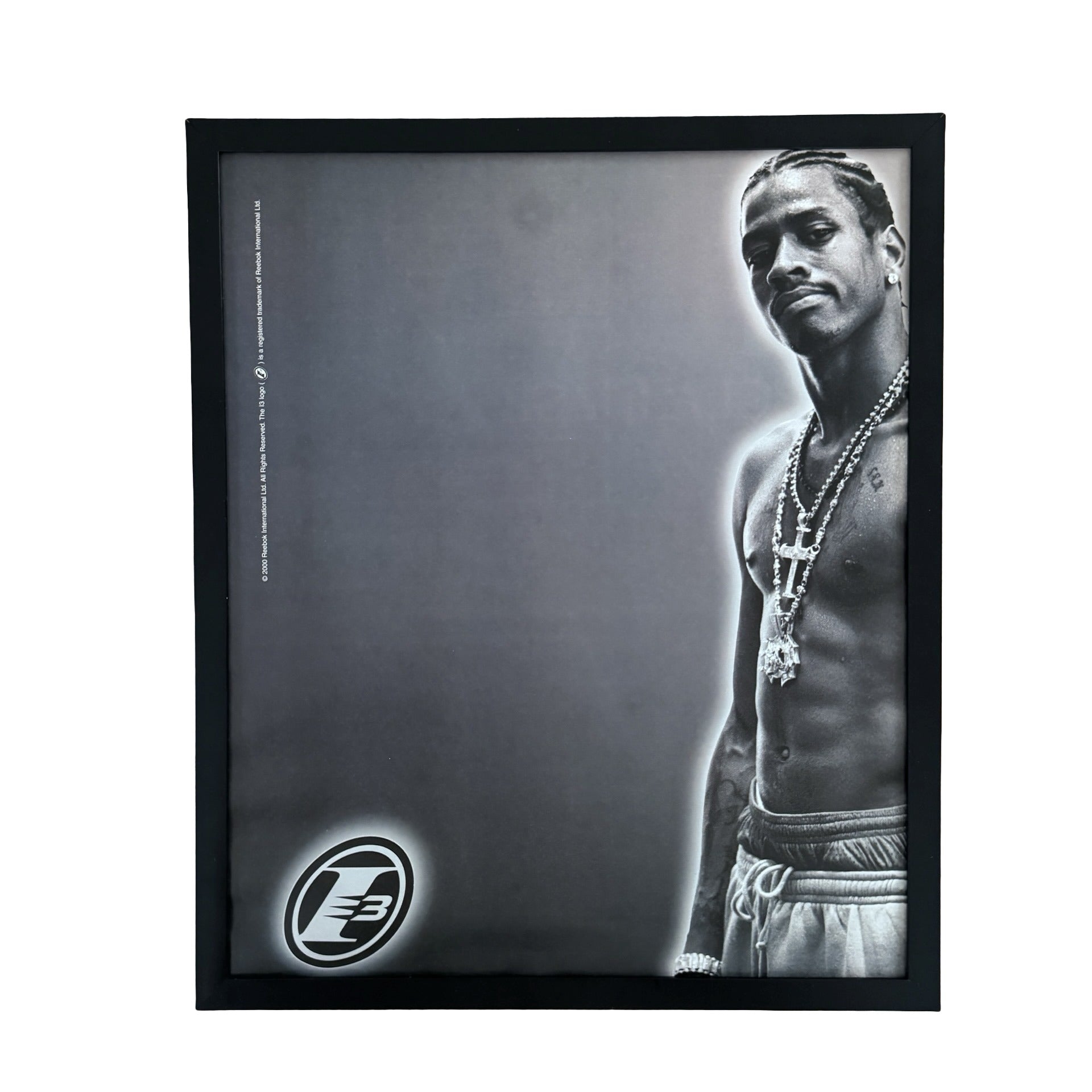 Vintage Allen Iverson Reebok I3 Ad 10x12 Framed Magazine Print