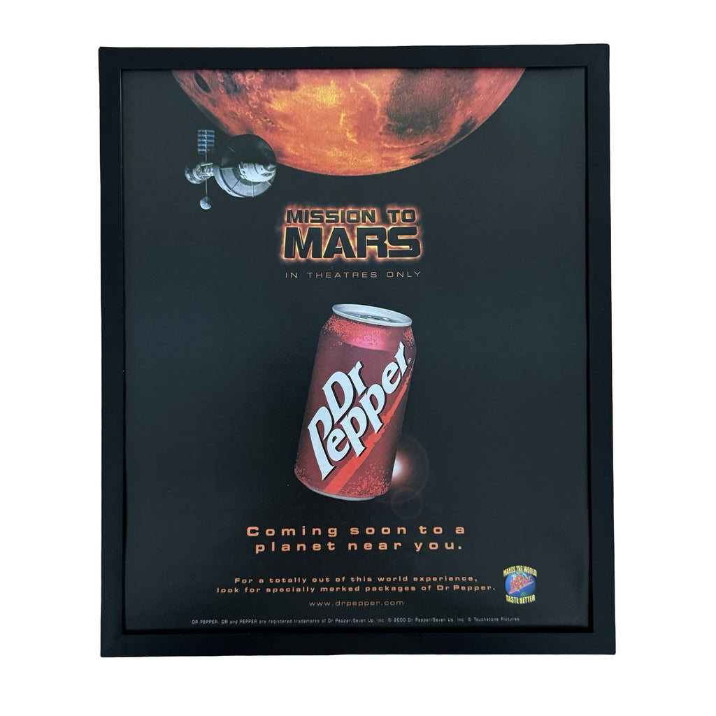 Vintage Dr Pepper Hold On To Mars Soda Ad 10x12 Framed Magazine Print