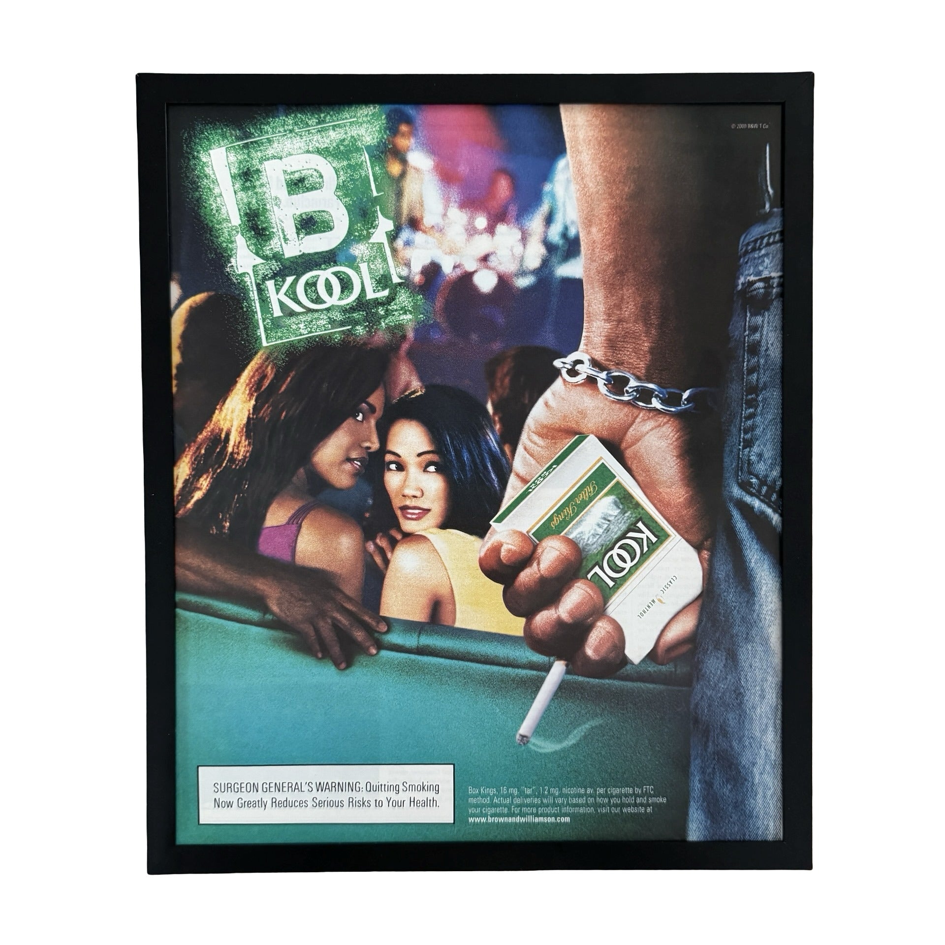 Vintage Kool Pool Hall Cigarette Ad 10x12 Framed Magazine Print