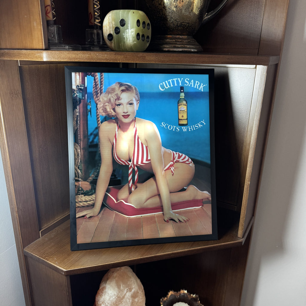Vintage Cutty Sark Scots Whisky Pin Up Ad 10x12 Framed Magazine Print