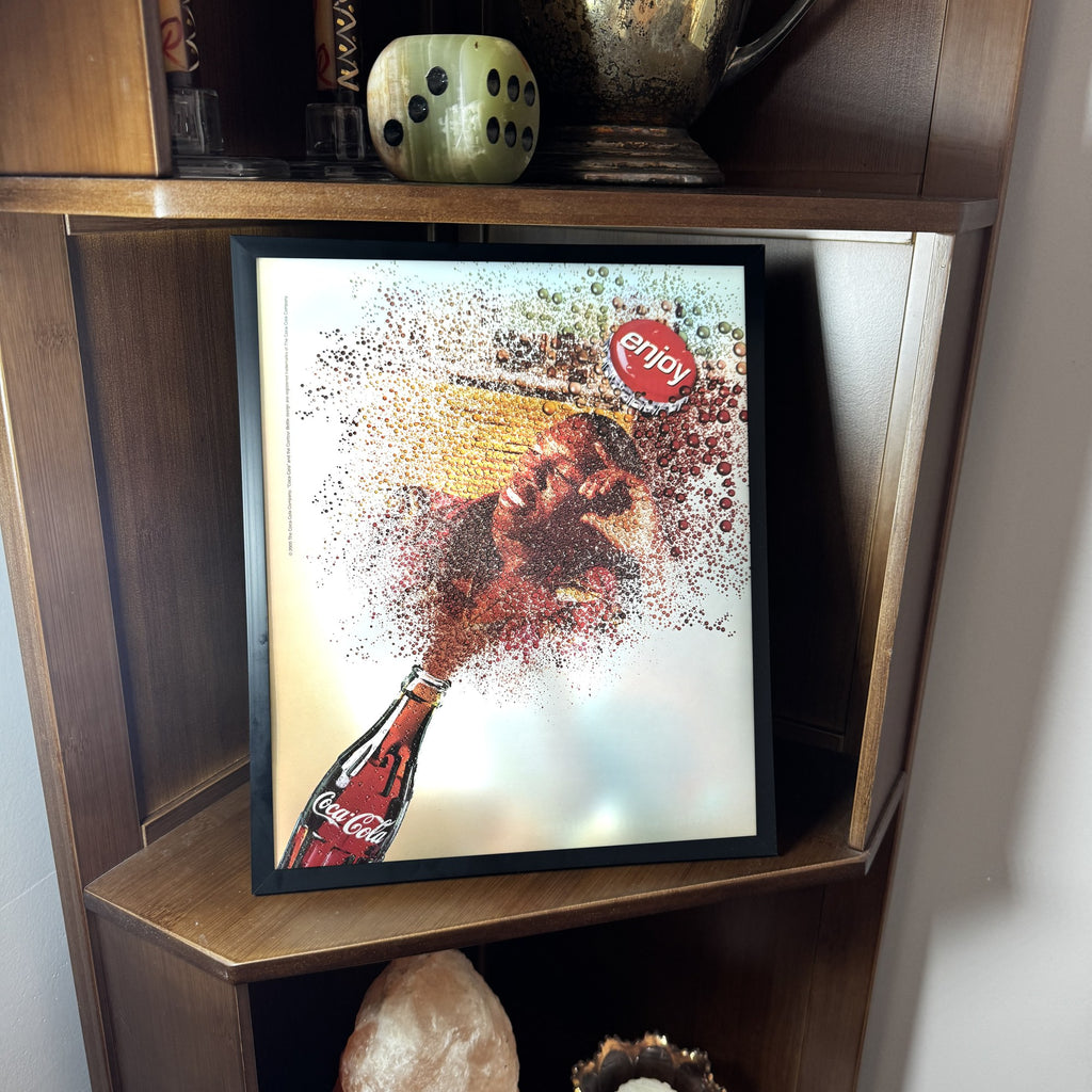 Vintage Coca-Cola Enjoy Splash Soda Ad 10x12 Framed Magazine Print
