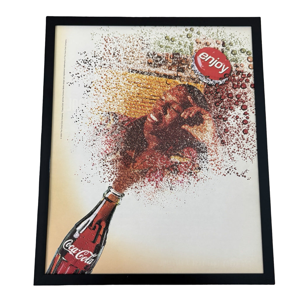 Vintage Coca-Cola Enjoy Splash Soda Ad 10x12 Framed Magazine Print