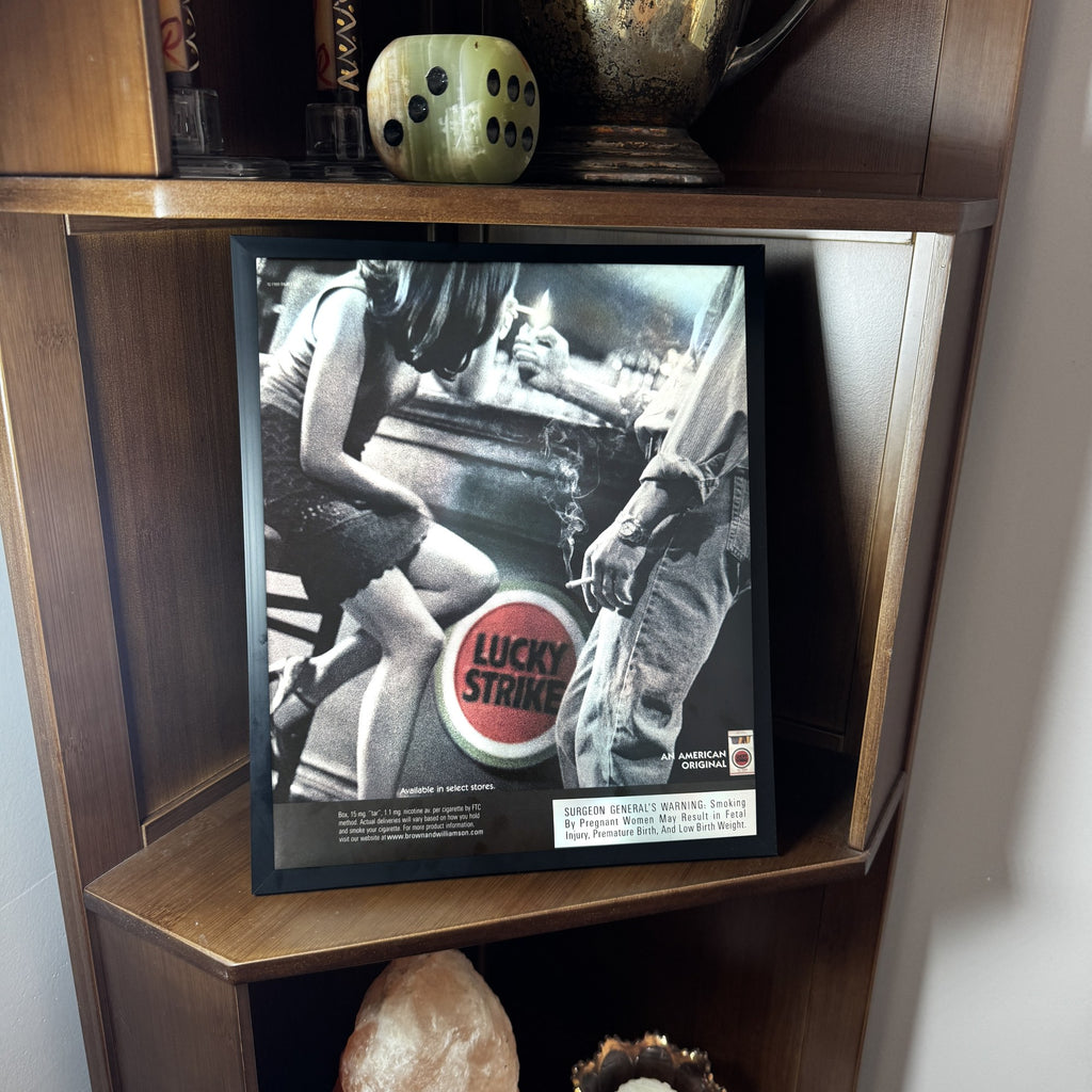 Vintage Lucky Strike Cigarette Ad 10x12 Framed Magazine Print