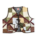 Woodland Patchwork 2XL quilted vest rework, front