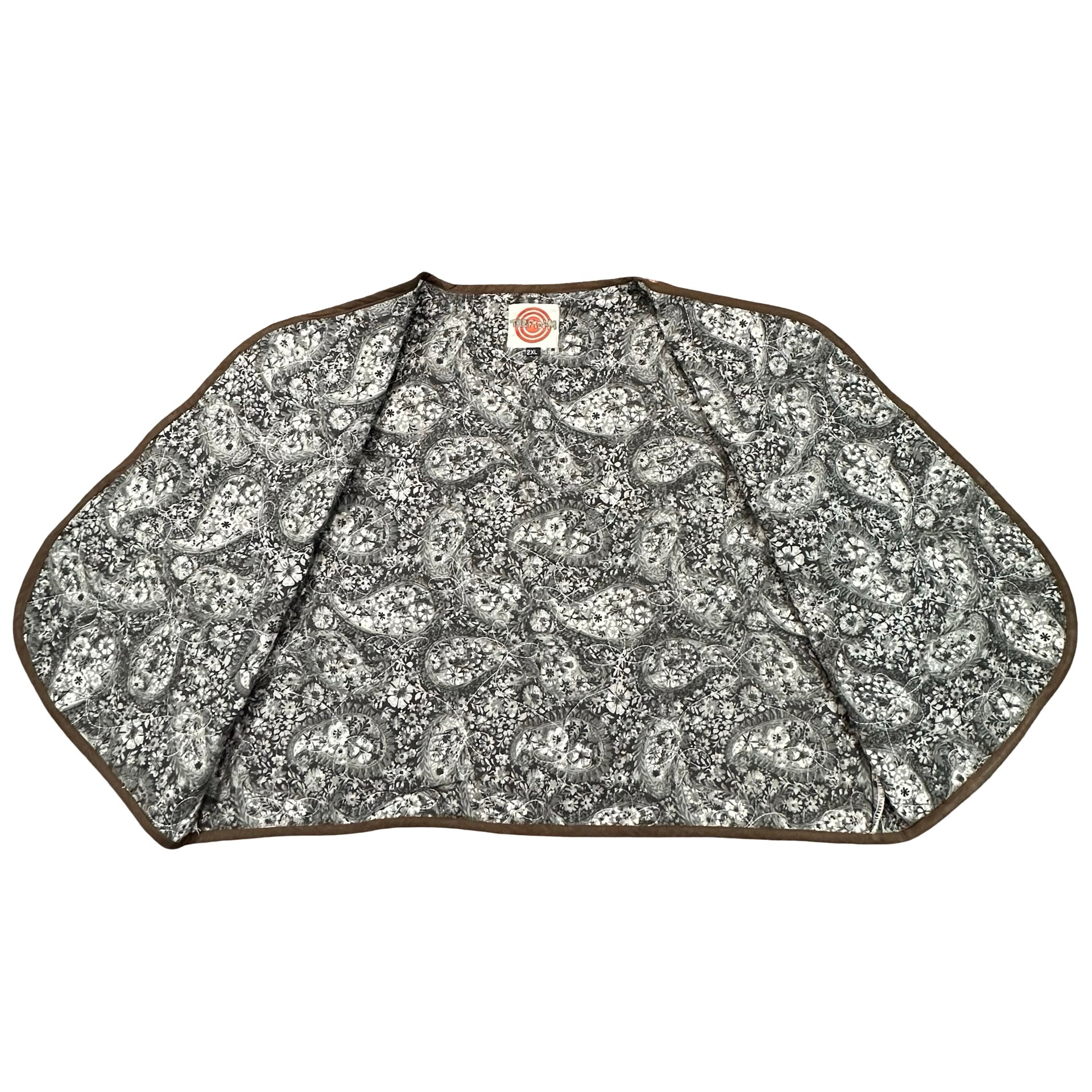 Woodland Patchwork 2XL quilted vest rework, interior lining