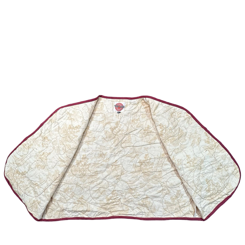 Autumn Sunflower 2XL quilted vest rework, interior lining