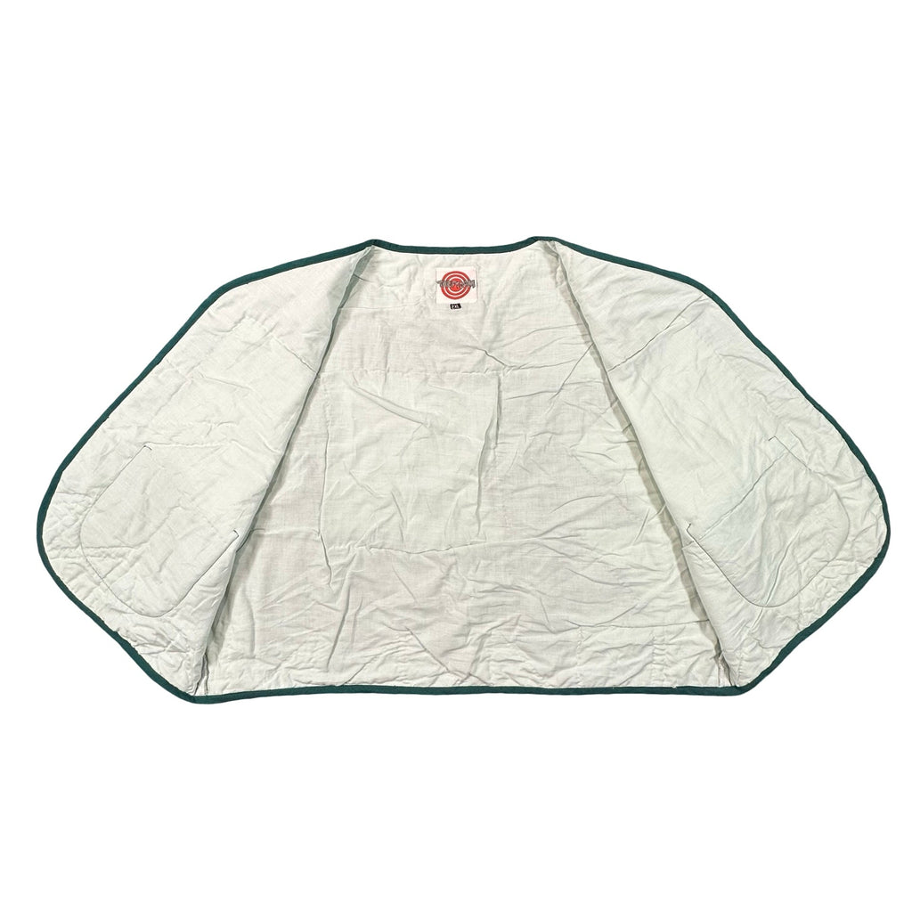 Green Bear Paw 2XL quilted vest rework, interior lining