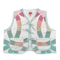 Rose & Sage Wedding Ring XL quilted vest rework, front