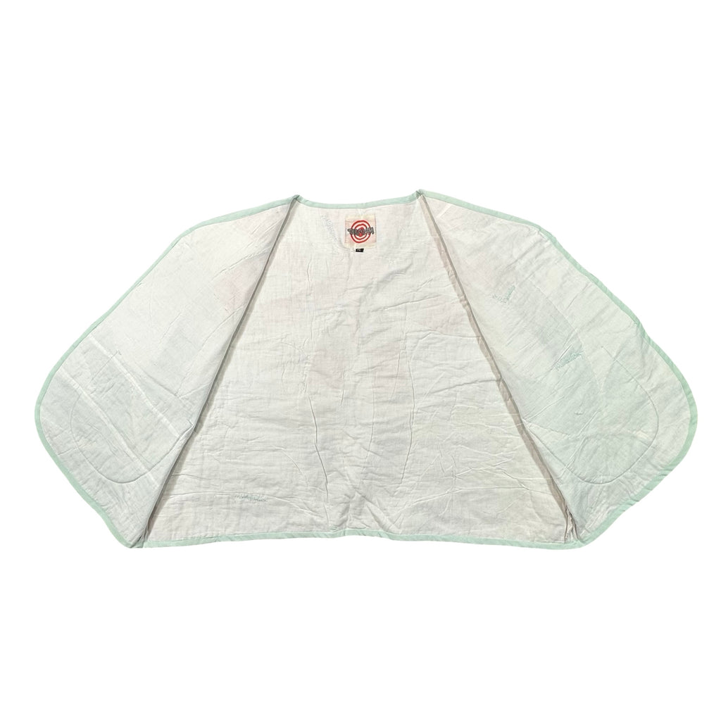 Rose & Sage Wedding Ring XL quilted vest rework, inside lining
