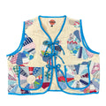 Dresden Fan XL quilted vest rework, front