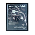 Ford Quality Is Job 1 Supercharged Engine Vintage Car Ad Print