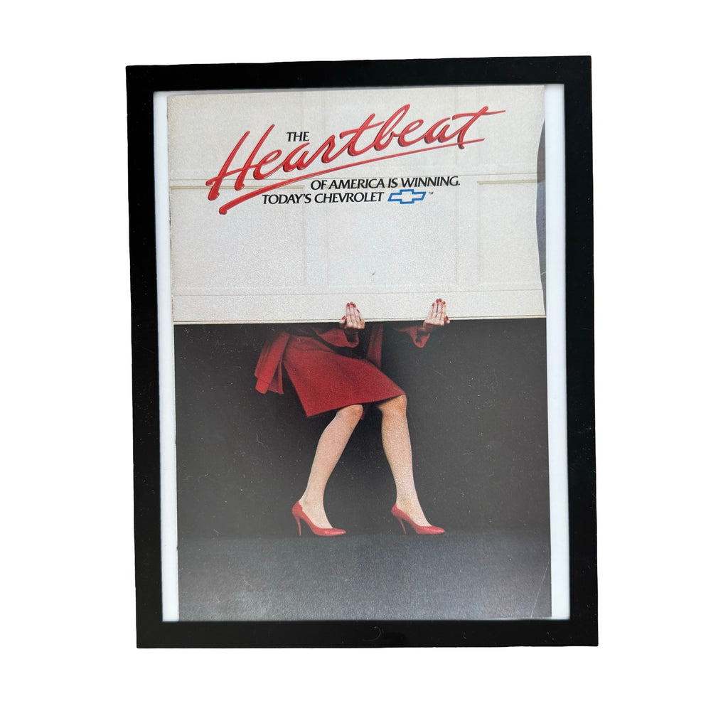 Chevrolet Heartbeat of America Vintage 1980s Chevy Ad Print