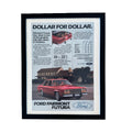 Ford Fairmont Futura Dollar for Dollar Vintage 1982 Car Ad Print