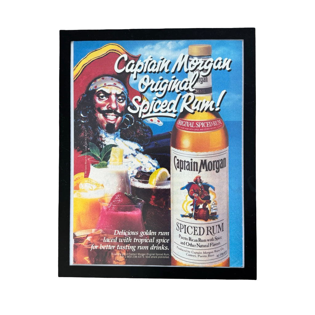 Captain Morgan Original Spiced Rum Pirate Vintage 1985 Liquor Ad Print